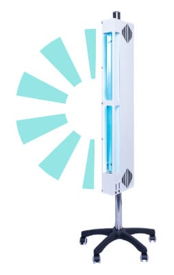Lampa UV-C na stojaku mobilnym