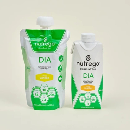 Nutrego DIA  12 x 200 ml o smaku waniliowym - płynna dieta dla cukrzyków