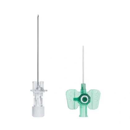 Kaniula Vasofix Certo 18G 1,3 x 33 mm zielona, z portem do iniekcji, widoczna w RTG - Braun