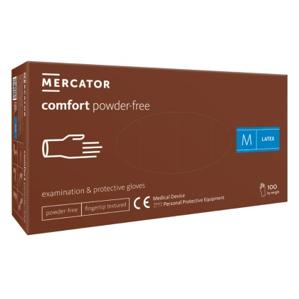 COMFORT PF - rękawice lateksowe bezpudrowe zabiegowe (100 szt.)