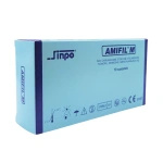 Nici chirurgiczne AMIFIL M 5/0 ig. 16 mm, 3/8 koła, odwrotnie tnąca / 75 cm - niewchłanialne, monofilament (10 szt.)