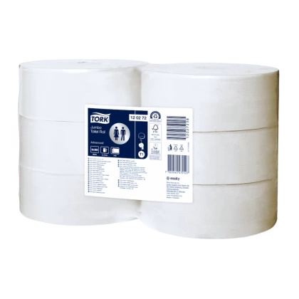 Papier toaletowy Maxi Jumbo, 2-warstwowy, makulatura, 360 m, (6 rolek), T1 120272 - Tork