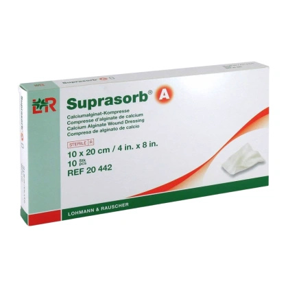 SUPRASORB A 10 x 20 cm. Opatrunek z alginianu wapnia (10 szt.)