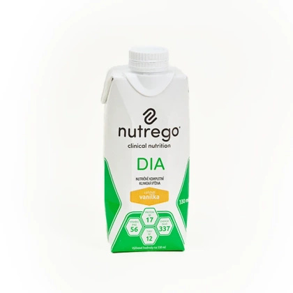 Nutrego DIA 12 x 330 ml o smaku waniliowym - płynna dieta dla diabetyków