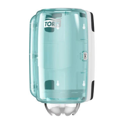 Dozownik do ręczników centralnie dozowanych, biało-turkusowy , mini, M1 658000 - Tork