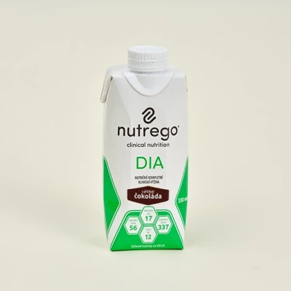 Nutrego DIA 12 x 330 ml o smaku czekoladowym - płynna dieta dla diabetyków