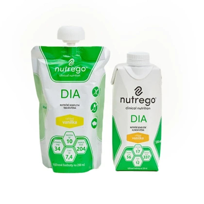 Nutrego DIA 12 x 330 ml o smaku waniliowym - płynna dieta dla diabetyków