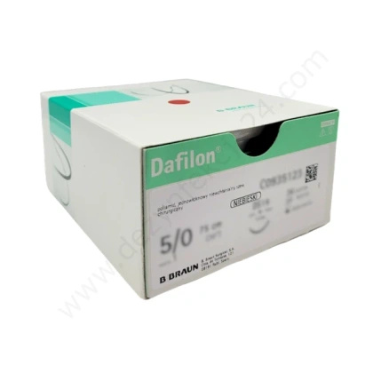 Nici DAFILON 3/0 ig. 37 mm, 1/2 koła, okrągła / 75 cm - niewchłanialne, monofilament, poliamid (36 szt.)