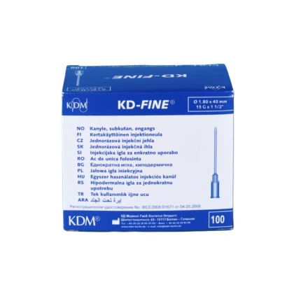 Igła 1,8 x 40 mm 15 G (100 szt.) - KD