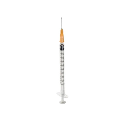 Strzykawka trzyczęściowa 1 ml, z igłą SUB-Q 0,45 x 12,7 mm (100 szt.) - BD Plastipak