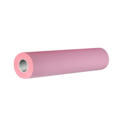 Podkład podfoliowany w rolce  50 cm x 40 m, perforacja co 50 cm - MUSTAF, RÓŻOWY